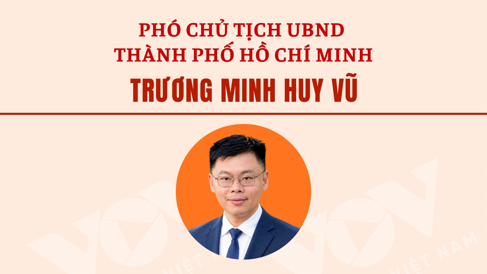 Tiểu sử Phó Chủ tịch UBND TP Hồ Chí Minh Trương Minh Huy Vũ