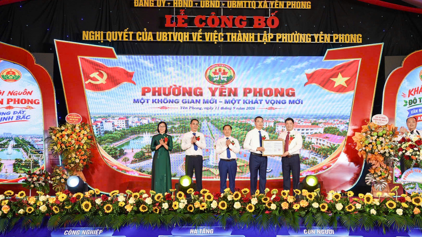 Thành lập phường Yên Phong, Bắc Ninh: Khởi đầu cho một giai đoạn phát triển mới
