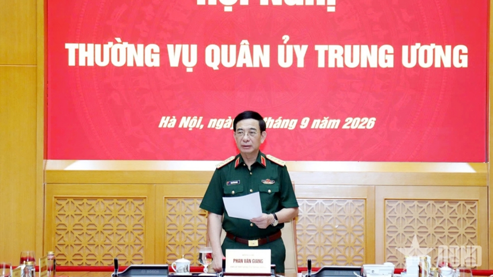 Thường vụ Quân ủy Trung ương cho ý kiến đối với đề xuất liên quan thẩm quyền điều tra trong Quân đội