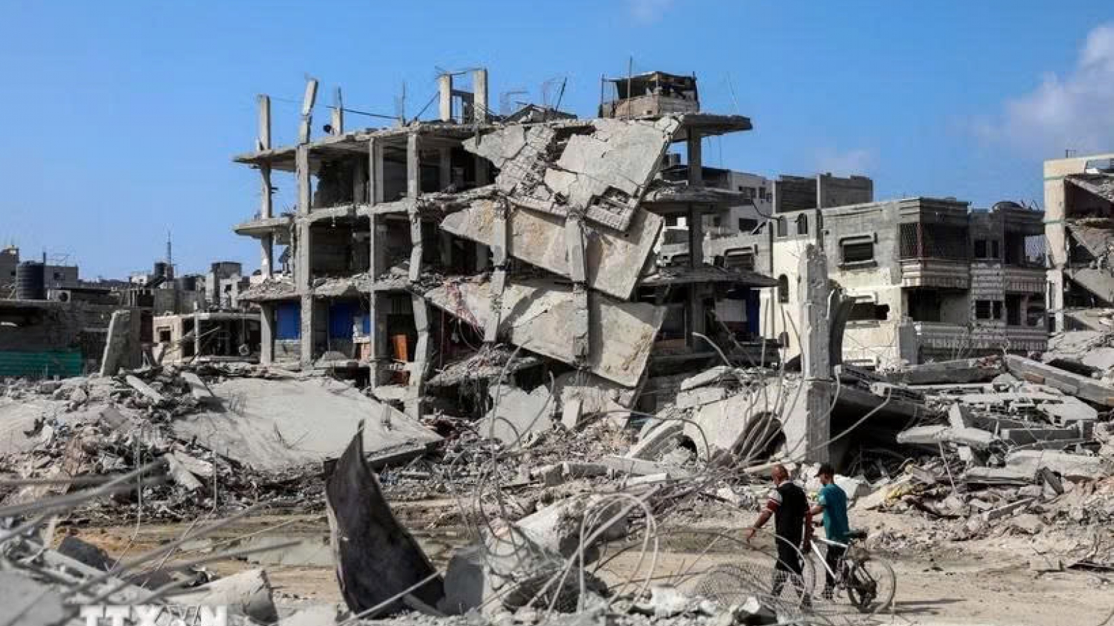 Vụ sập nhà ở Gaza khiến ít nhất 20 người Palestine thiệt mạng