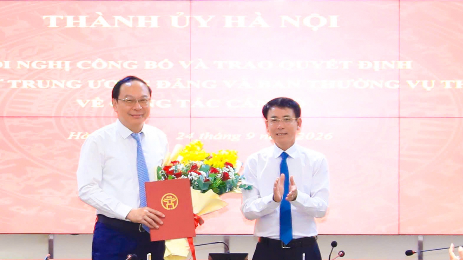 Bổ nhiệm Thứ trưởng Bộ NN&MT Lê Công Thành làm trợ lý Bí thư thành ủy Hà Nội
