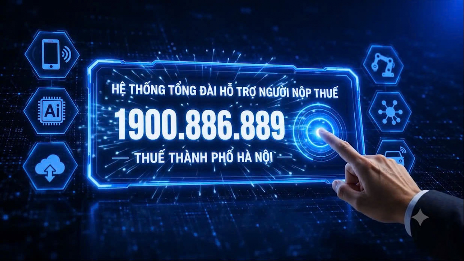 Thuế Hà Nội ra mắt Tổng đài hỗ trợ người nộp thuế với đầu số 1900.886.889