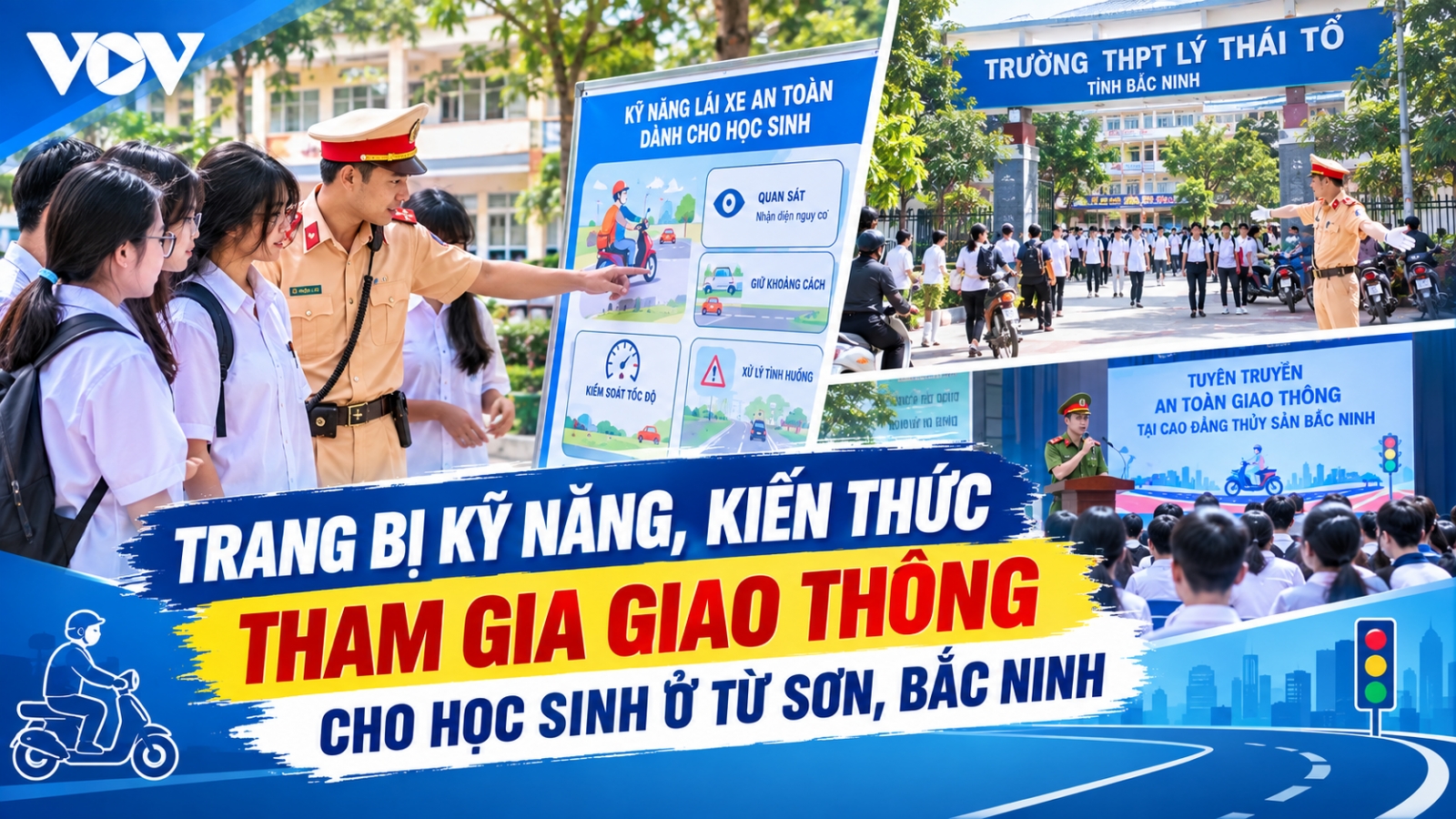 Trang bị kỹ năng, kiến thức tham gia giao thông cho học sinh ở Từ Sơn, Bắc Ninh