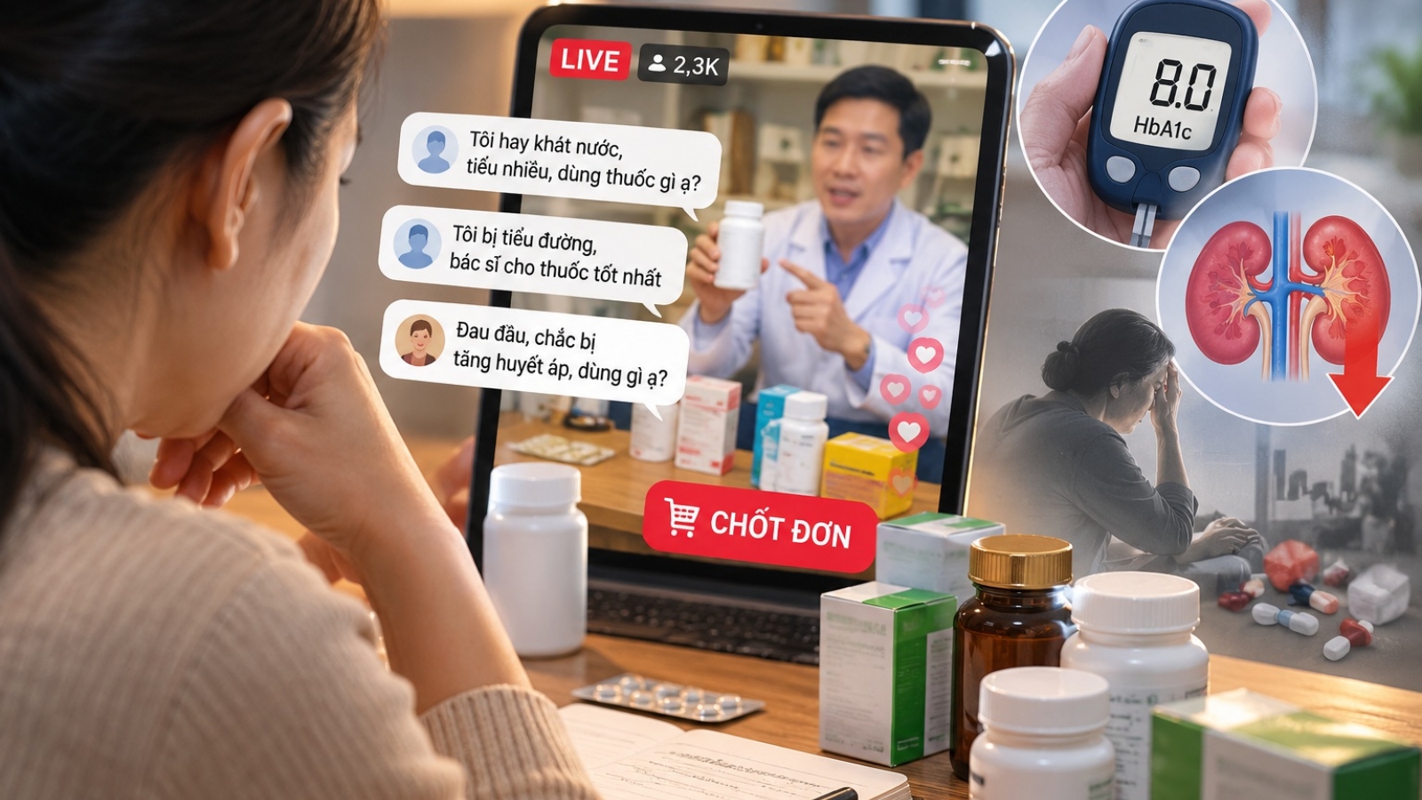 Thuốc không phải món hàng để “chốt đơn” sau vài dòng bình luận