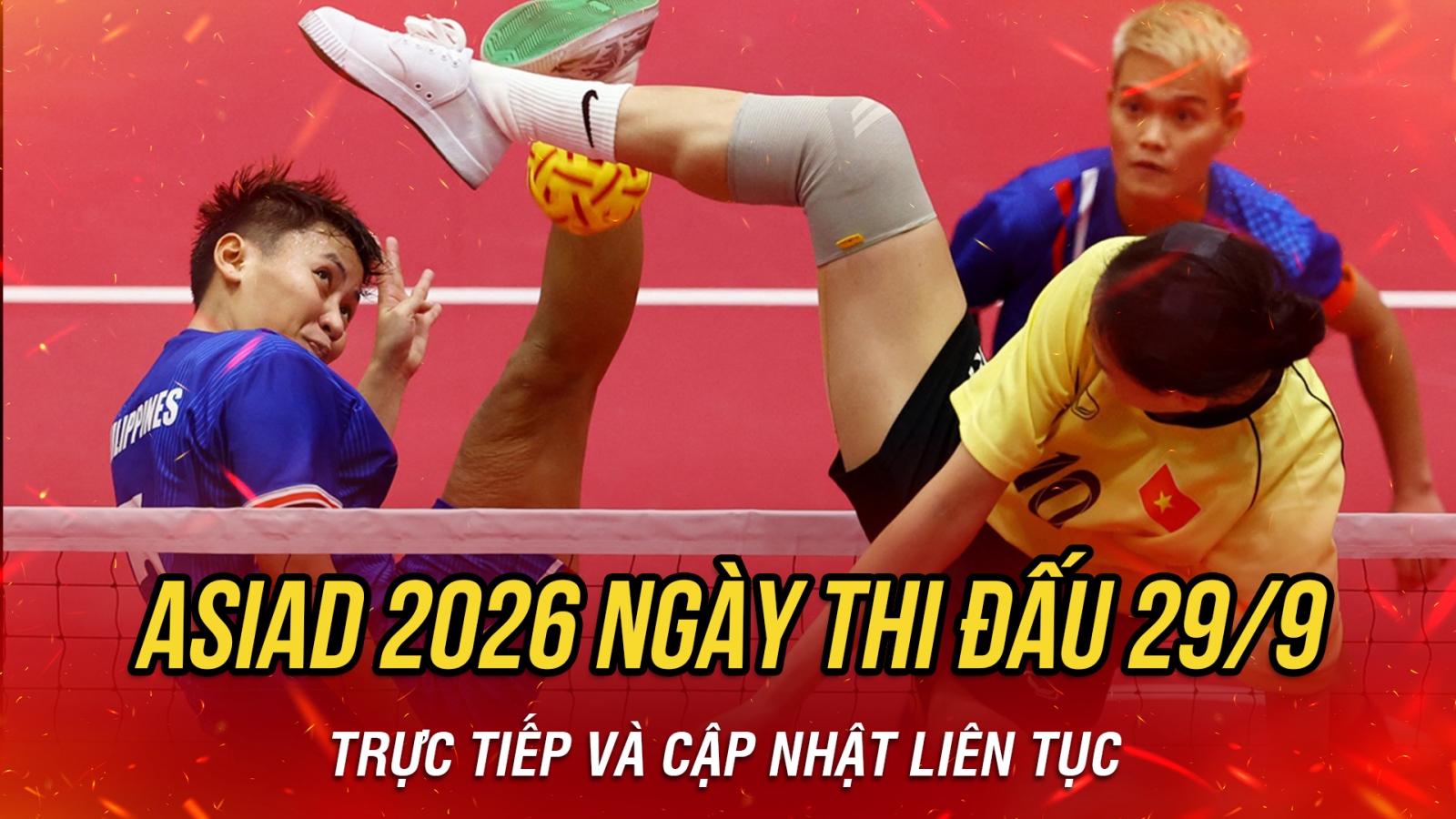Trực tiếp ASIAD 2026 ngày thi đấu 29/9: Cầu mây Việt Nam giành HCV