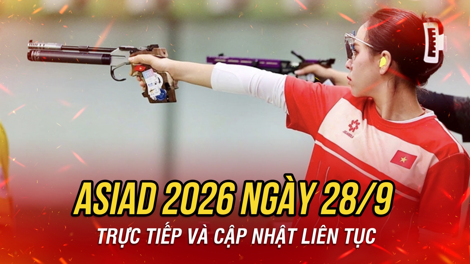 Trực tiếp ASIAD 2026 ngày thi đấu 28/9: Bắn súng trước cơ hội tranh huy chương