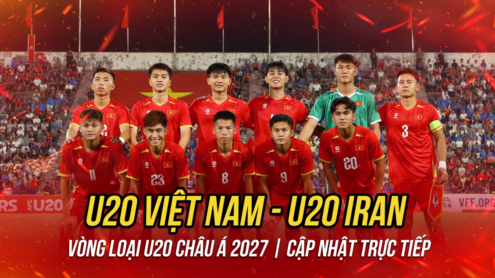 Trực tiếp U20 Việt Nam 1-0 U20 Iran: Quốc Khánh tỏa sáng