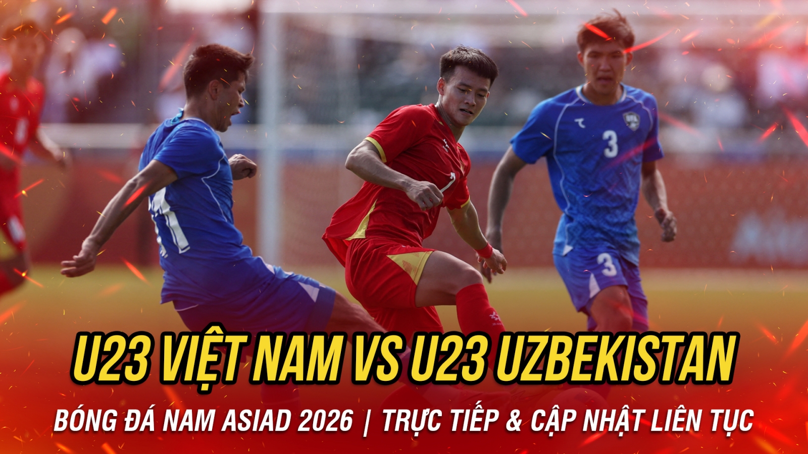 TRỰC TIẾP U23 Việt Nam 0-1 U23 Uzbekistan: Thanh Nhàn bị từ chối bàn thắng
