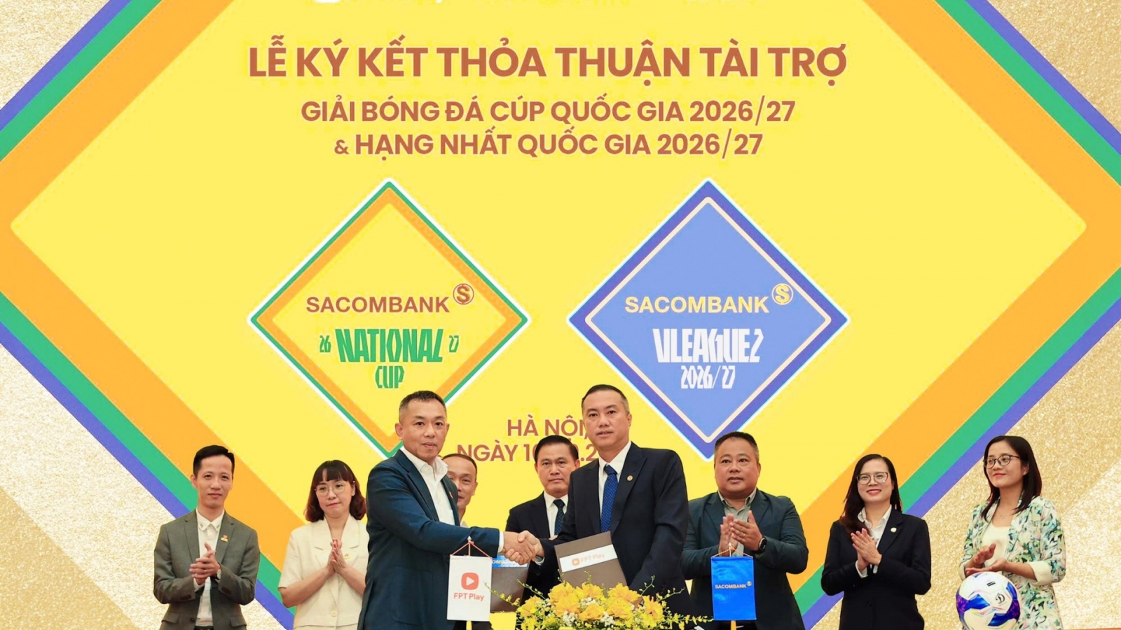 Giải hạng Nhất Quốc gia và Cúp Quốc gia 2026/2027 bất ngờ có nhà tài trợ mới