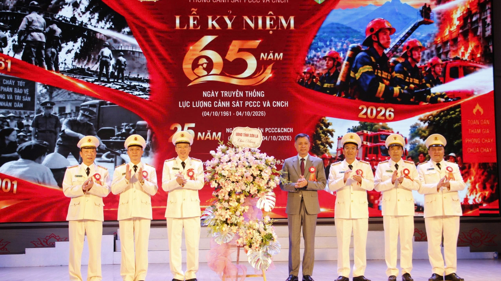 Công an Sơn La kỷ niệm 65 năm Ngày truyền thống lực lượng Cảnh sát PCCC và CNCH
