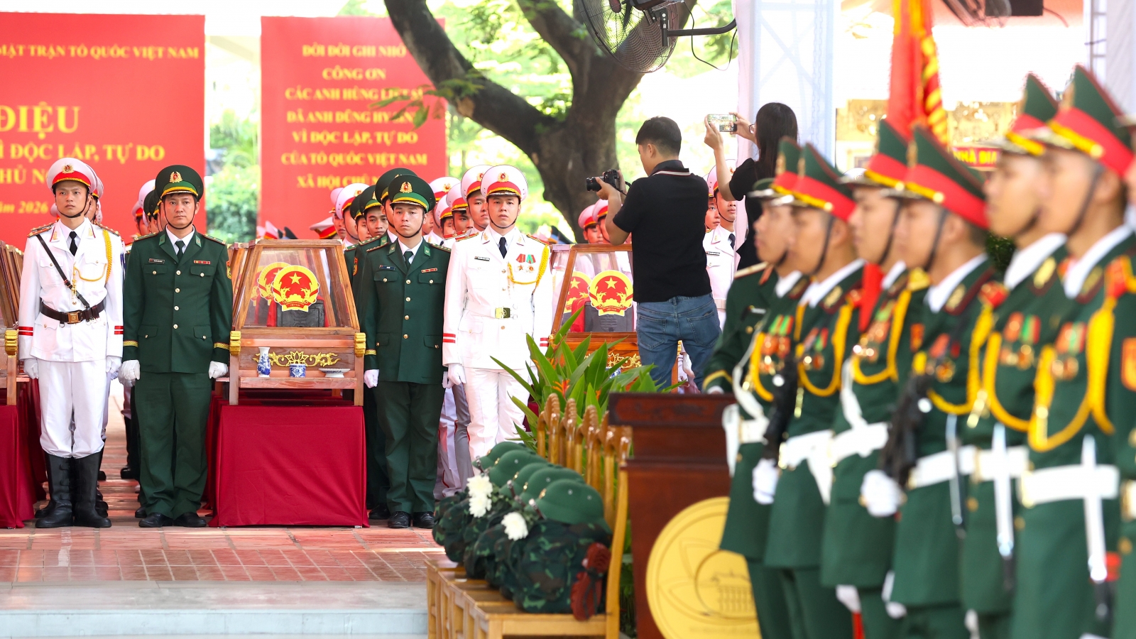 Tổng duyệt Lễ truy điệu, an táng 731 hài cốt liệt sĩ tại Công viên Lê Thị Riêng
