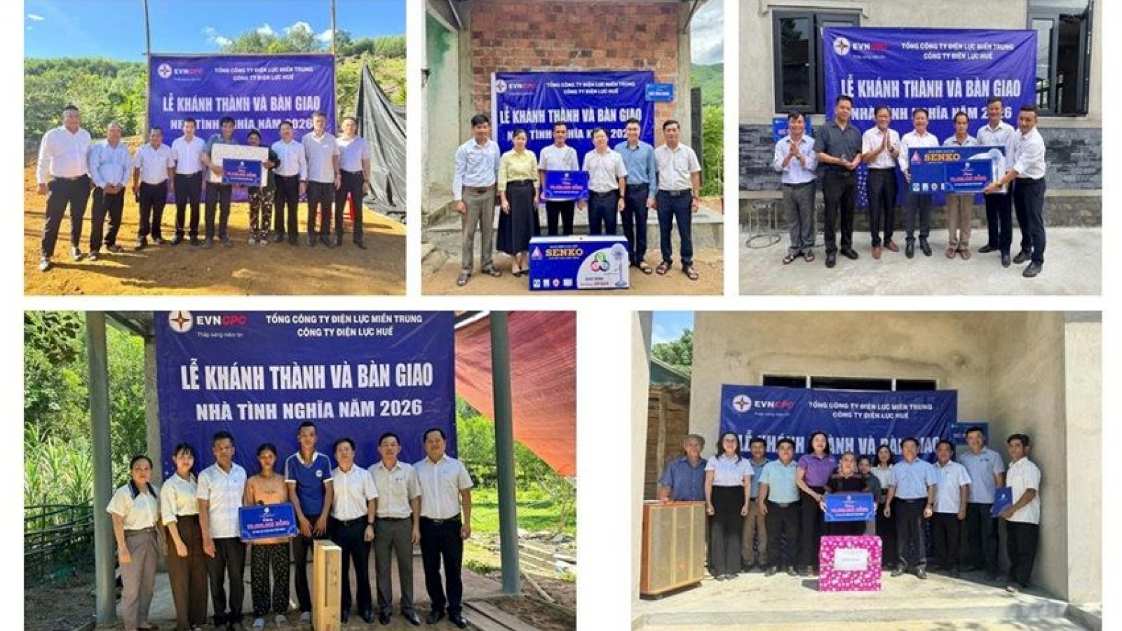 Công ty Điện lực Huế hoàn thành, bàn giao 5 nhà tình nghĩa trong năm 2026