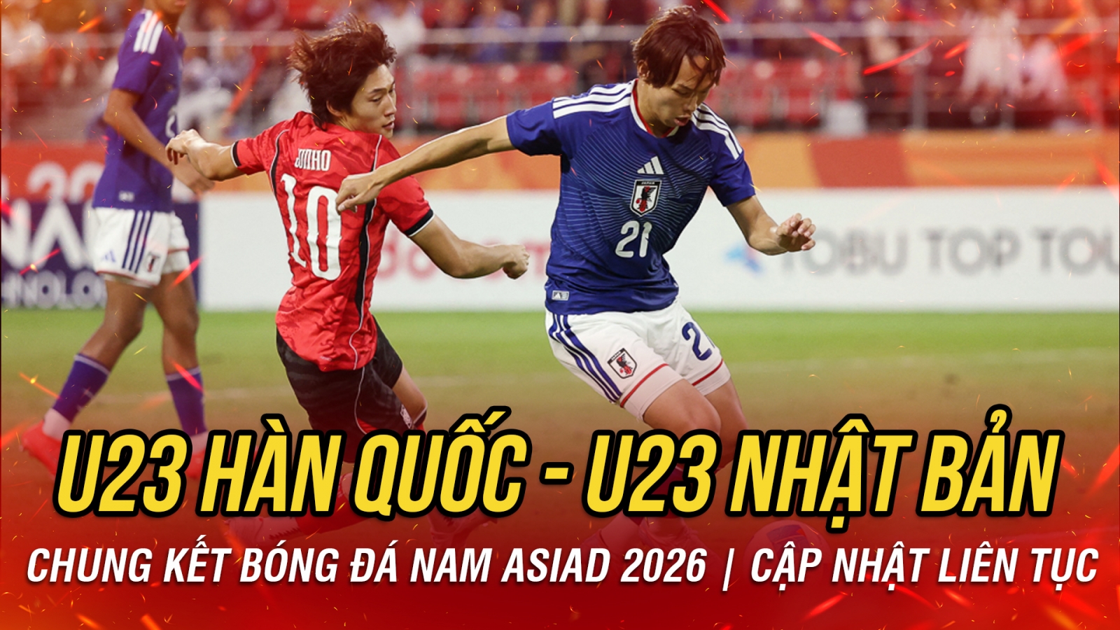 Trực tiếp U23 Hàn Quốc 0-0 U23 Nhật Bản: Sôi nổi từ những phút đầu