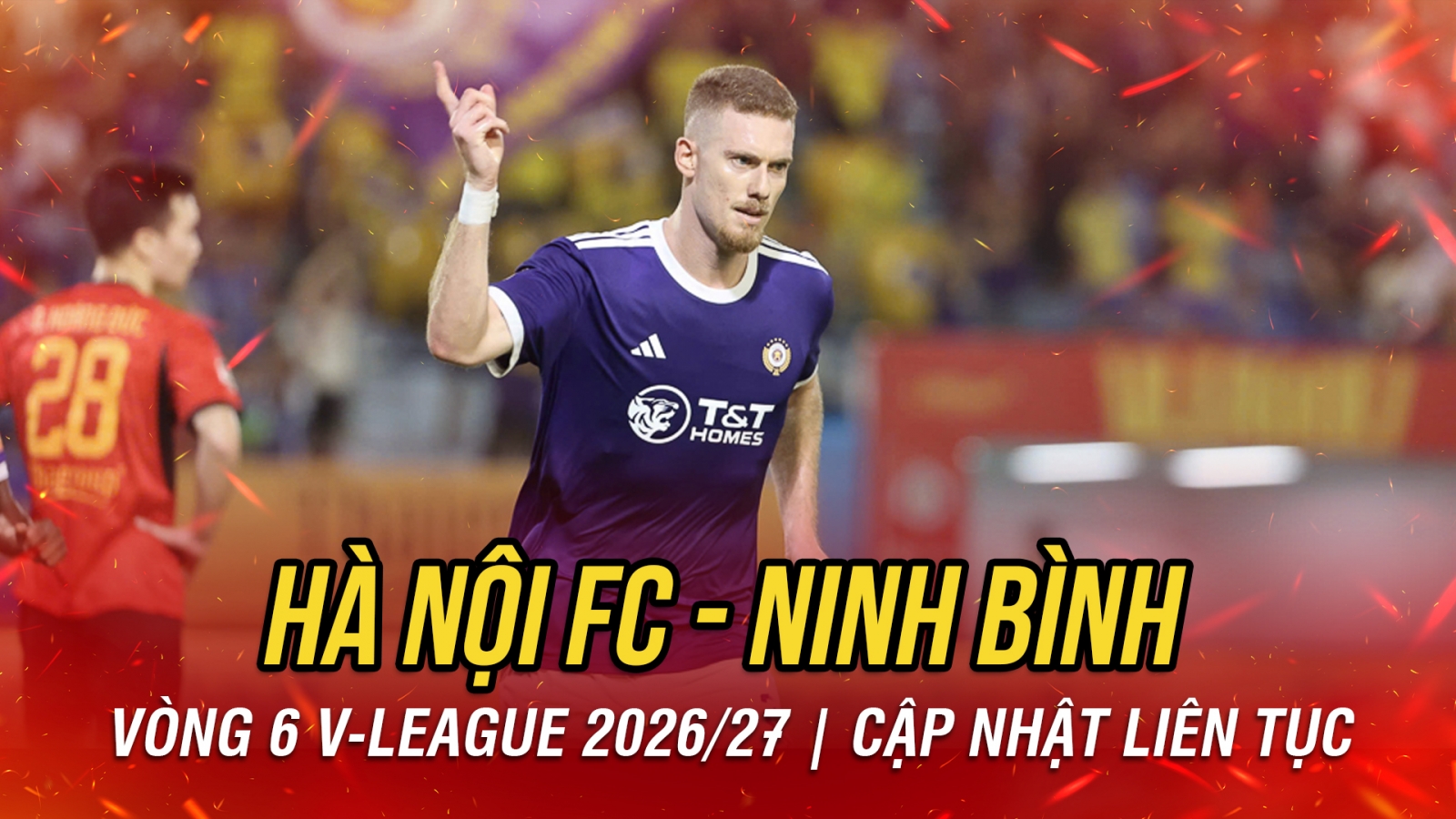 Trực tiếp Hà Nội FC 1-1 Ninh Bình: Hai Long "nhảy múa" kiến tạo bàn gỡ hoà