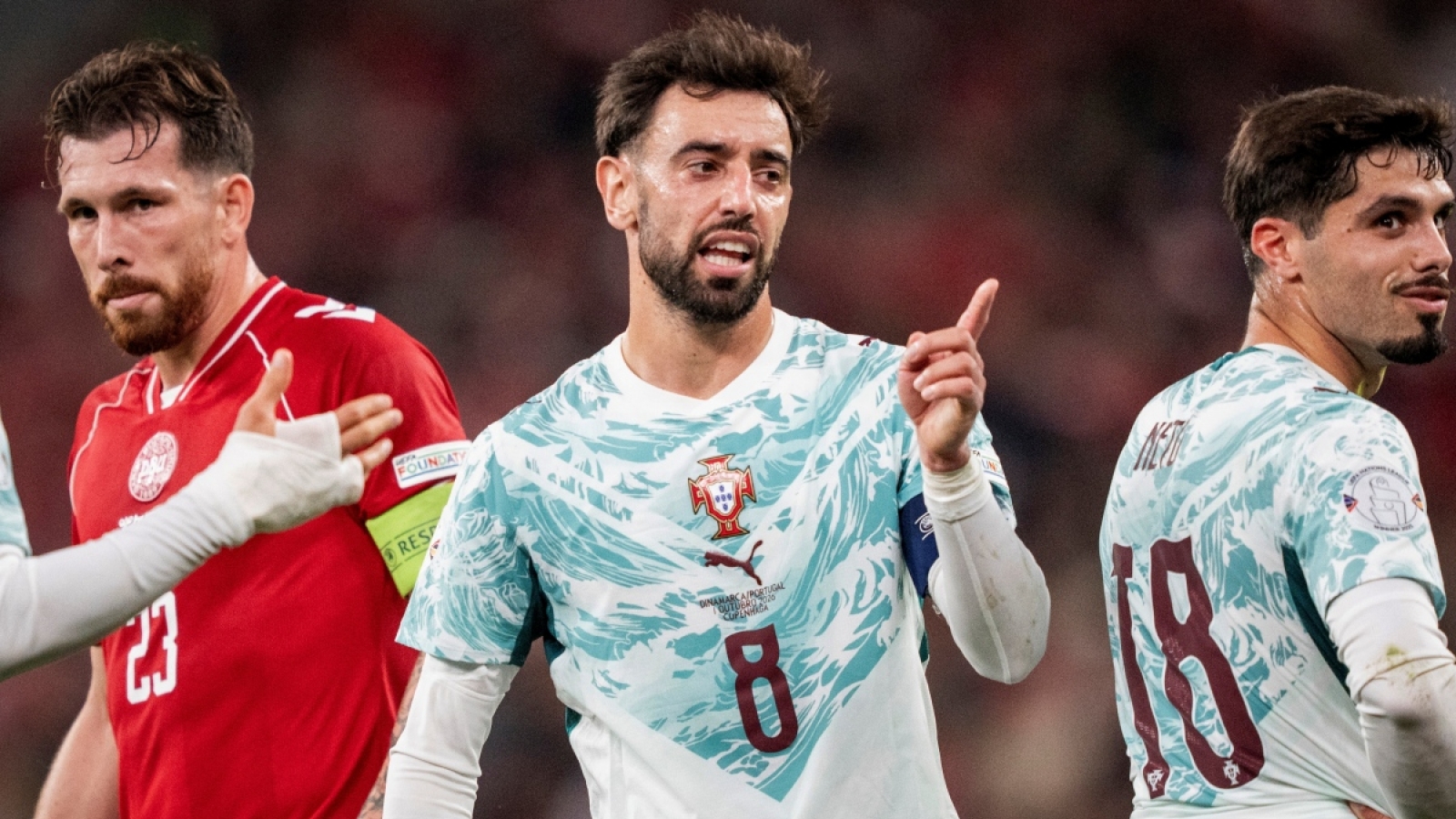Bồ Đào Nha thắng đậm Đan Mạch ở UEFA Nations League trong ngày vắng Ronaldo
