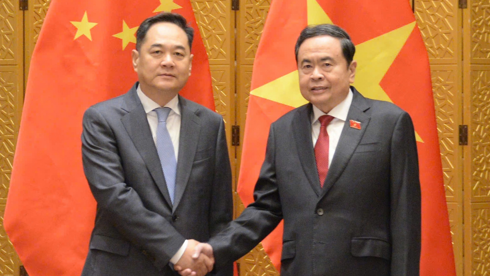 Chủ tịch Quốc hội Trần Thanh Mẫn tiếp các nhân sĩ hữu nghị Trung Quốc