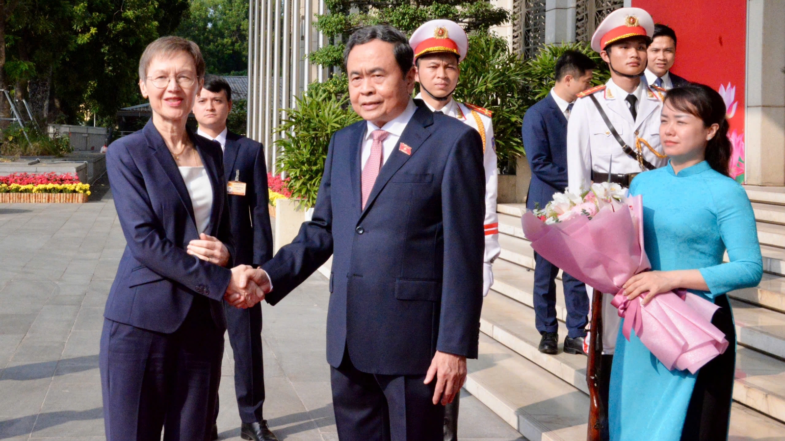 Chủ tịch Quốc hội Trần Thanh Mẫn hội kiến Thủ tướng Liechtenstein Brigitte Haas