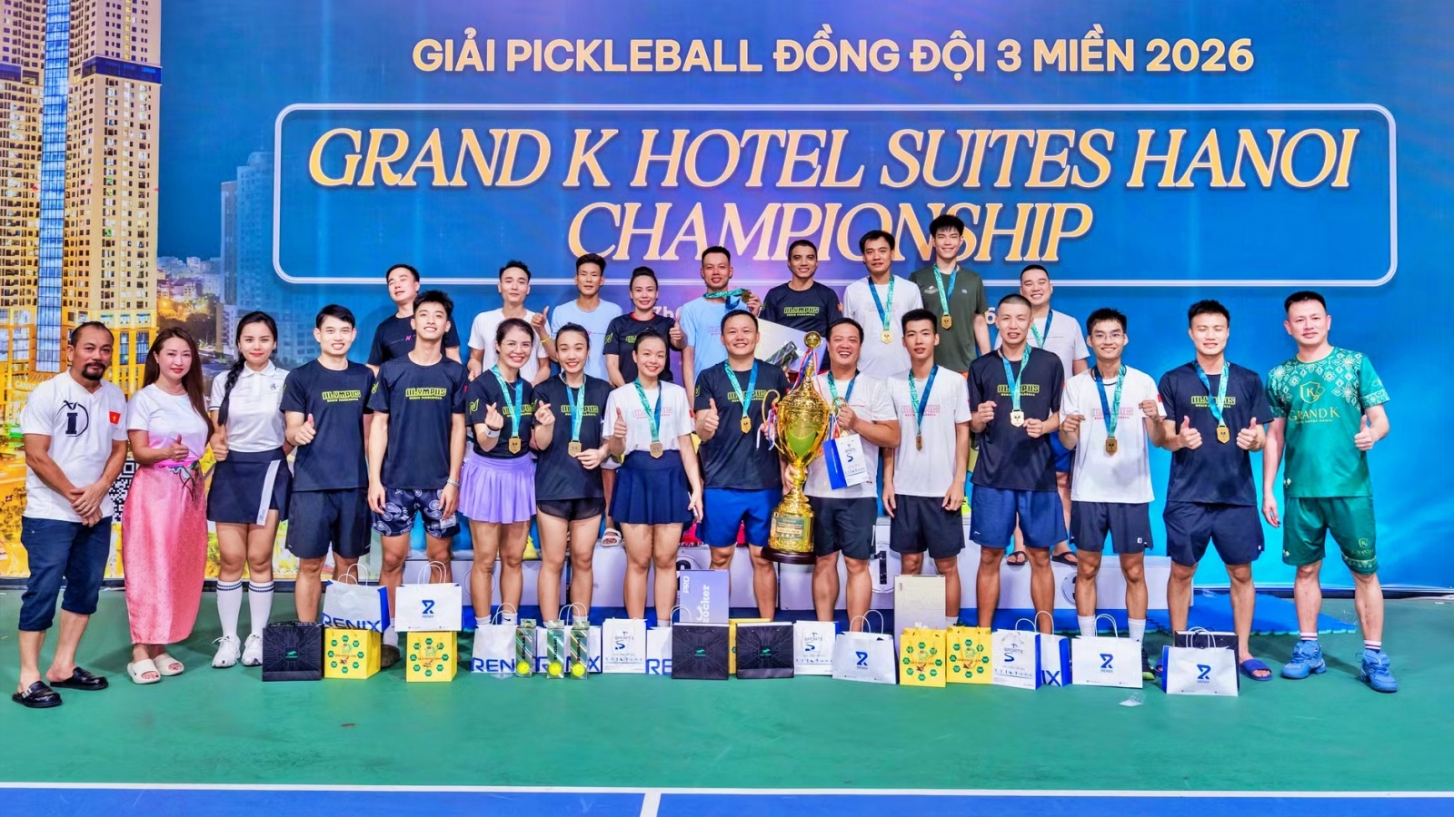 Giải Pickleball Đồng đội ba miền 2026 khép lại với hai nhà vô địch