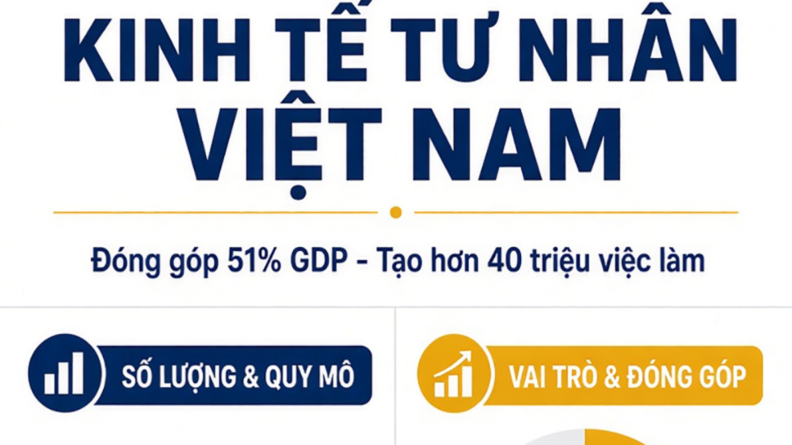 Kinh tế tư nhân đóng góp 51% GDP, tạo hơn 40 triệu việc làm