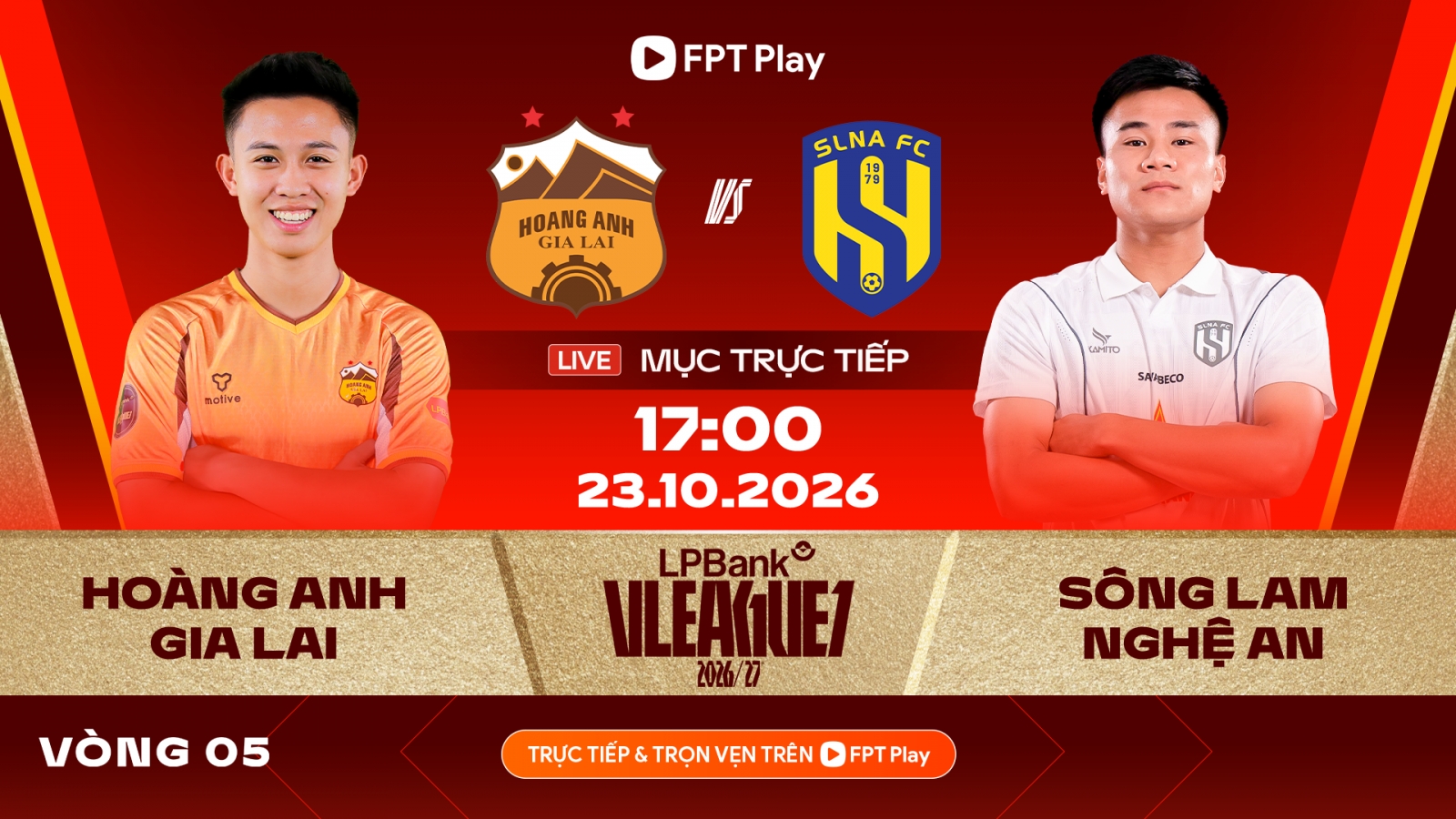 Lịch sử đối đầu HAGL vs SLNA trước vòng 5 V-League 2026/2027