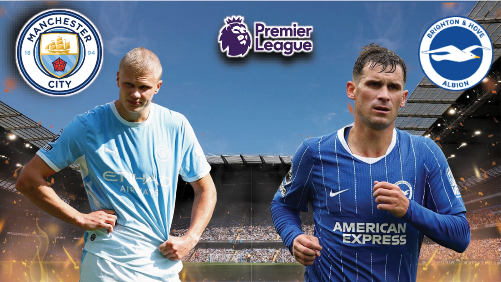 Dự đoán kết quả và đội hình ra sân trận Man City vs Brighton