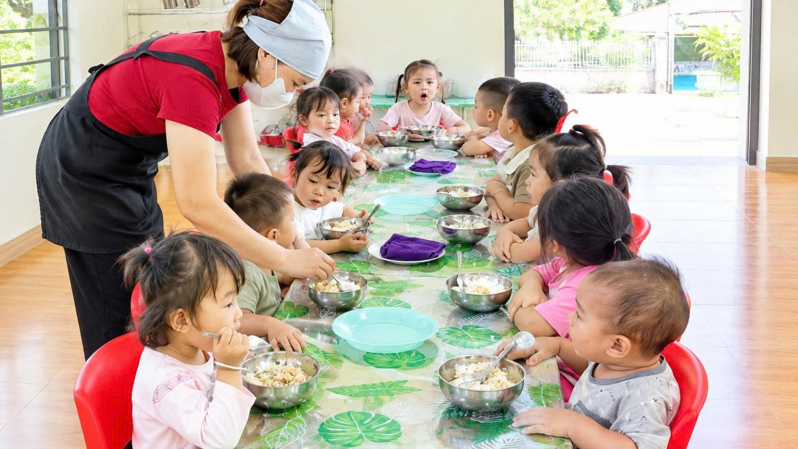 Thái Nguyên đảm bảo bữa ăn bán trú cho trẻ vùng cao