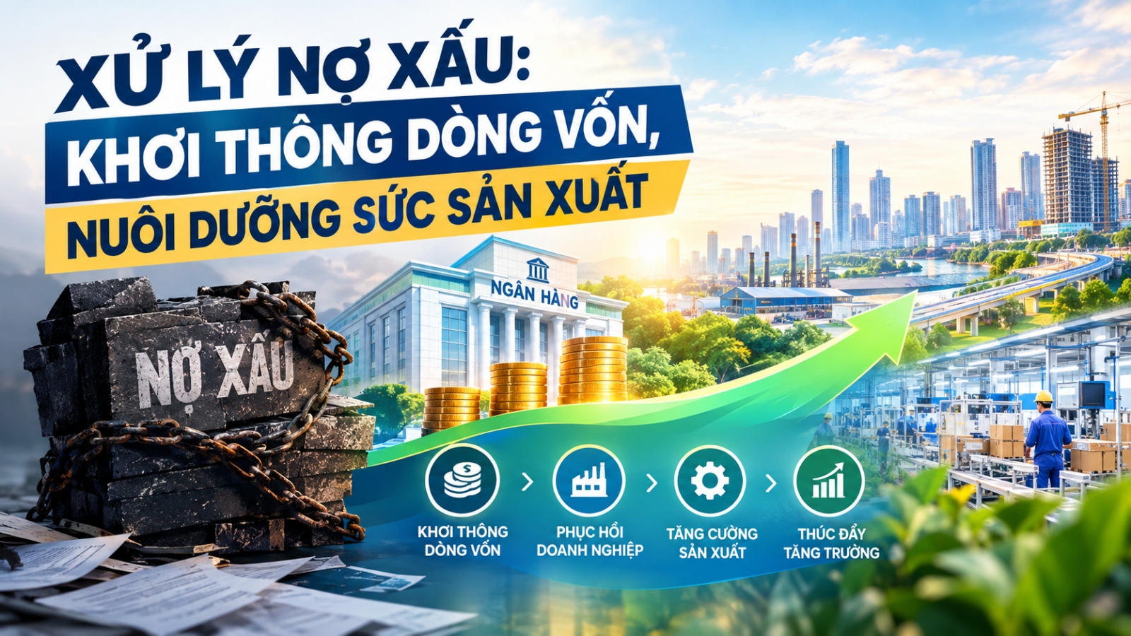 Xử lý nợ xấu: Khơi thông dòng vốn, nuôi dưỡng sức sản xuất