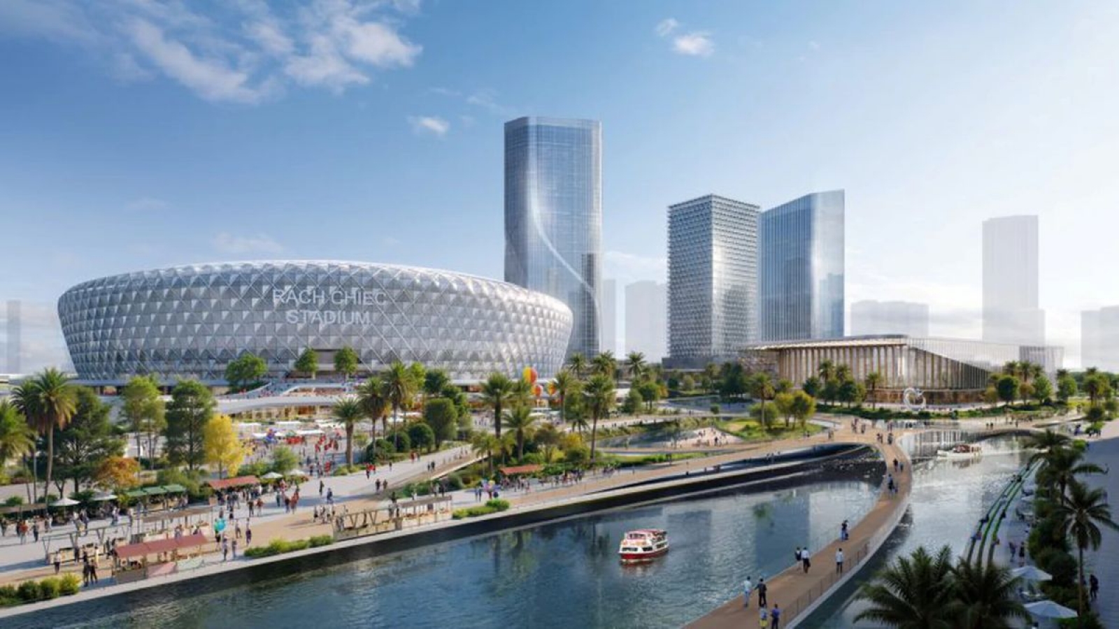70,000-seat Rach Chiec Stadium design featured in UK architecture magazine