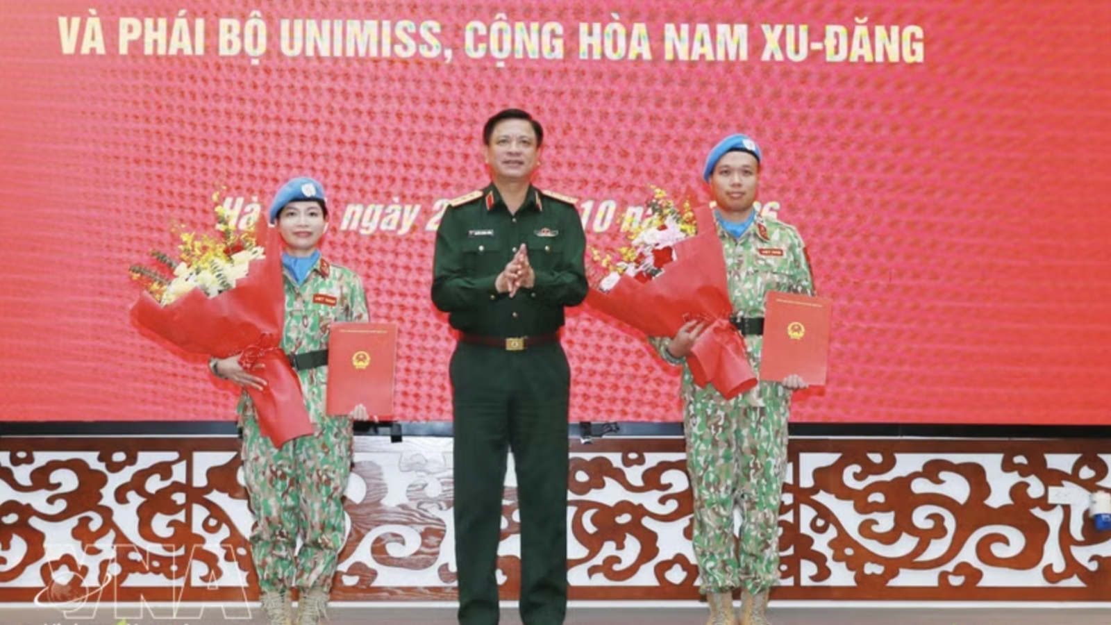 Vietnam rotates two officers to UN peacekeeping missions in Abyei, South Sudan