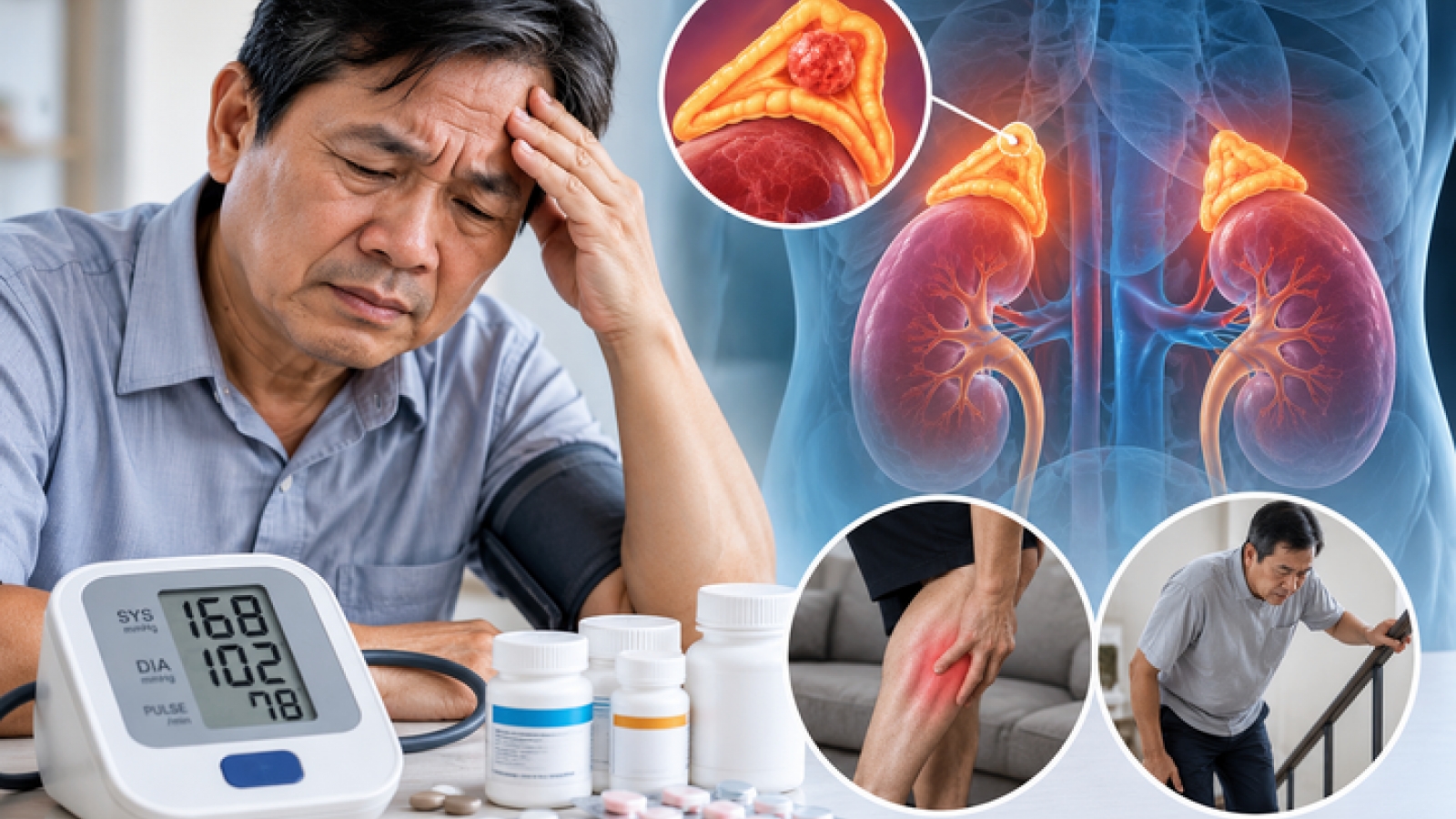 Vì sao uống 3-4 loại thuốc huyết áp mỗi ngày nhưng chỉ số vẫn cao?