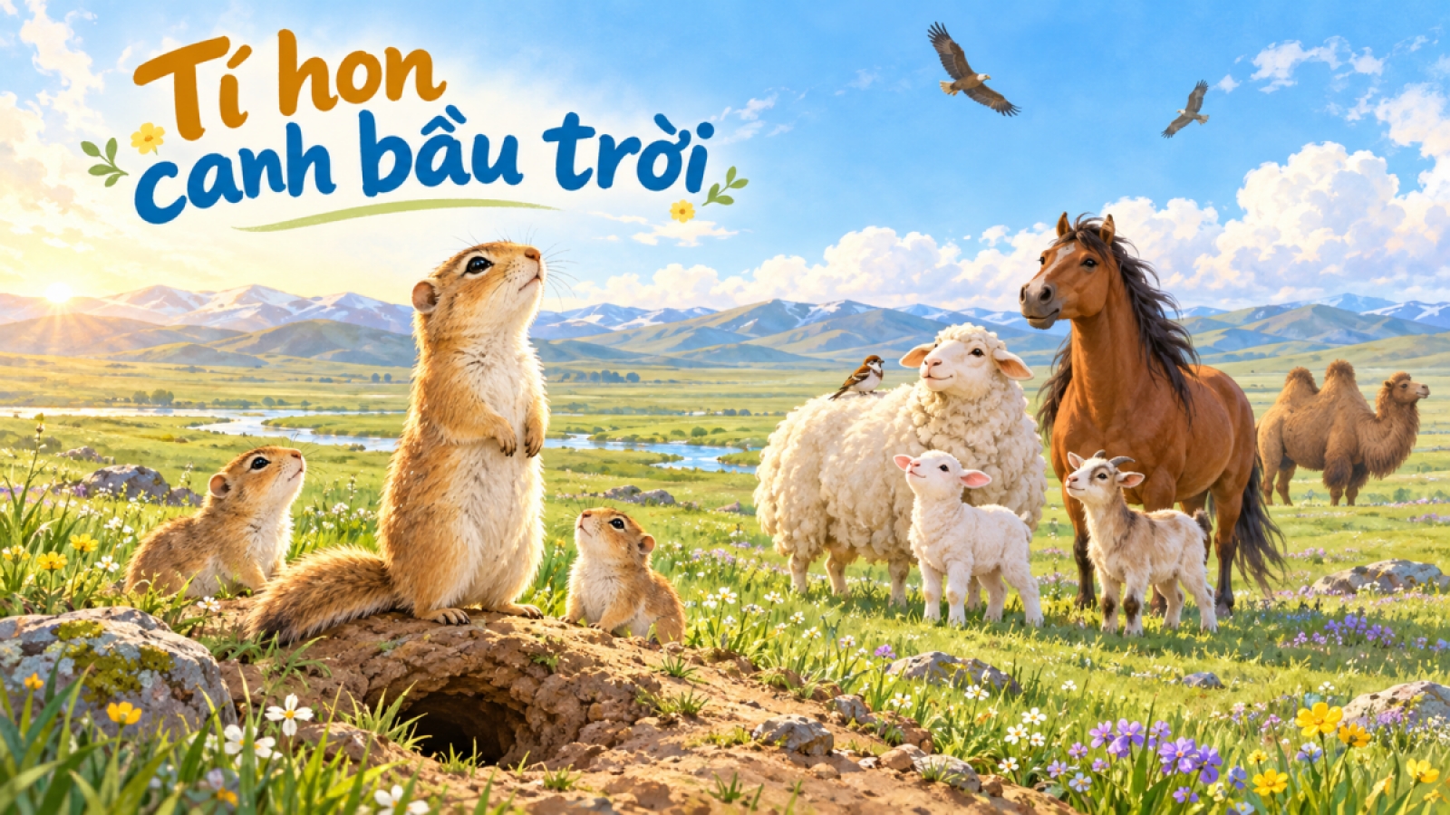 Truyện thiếu nhi: "Tí hon canh bầu trời"