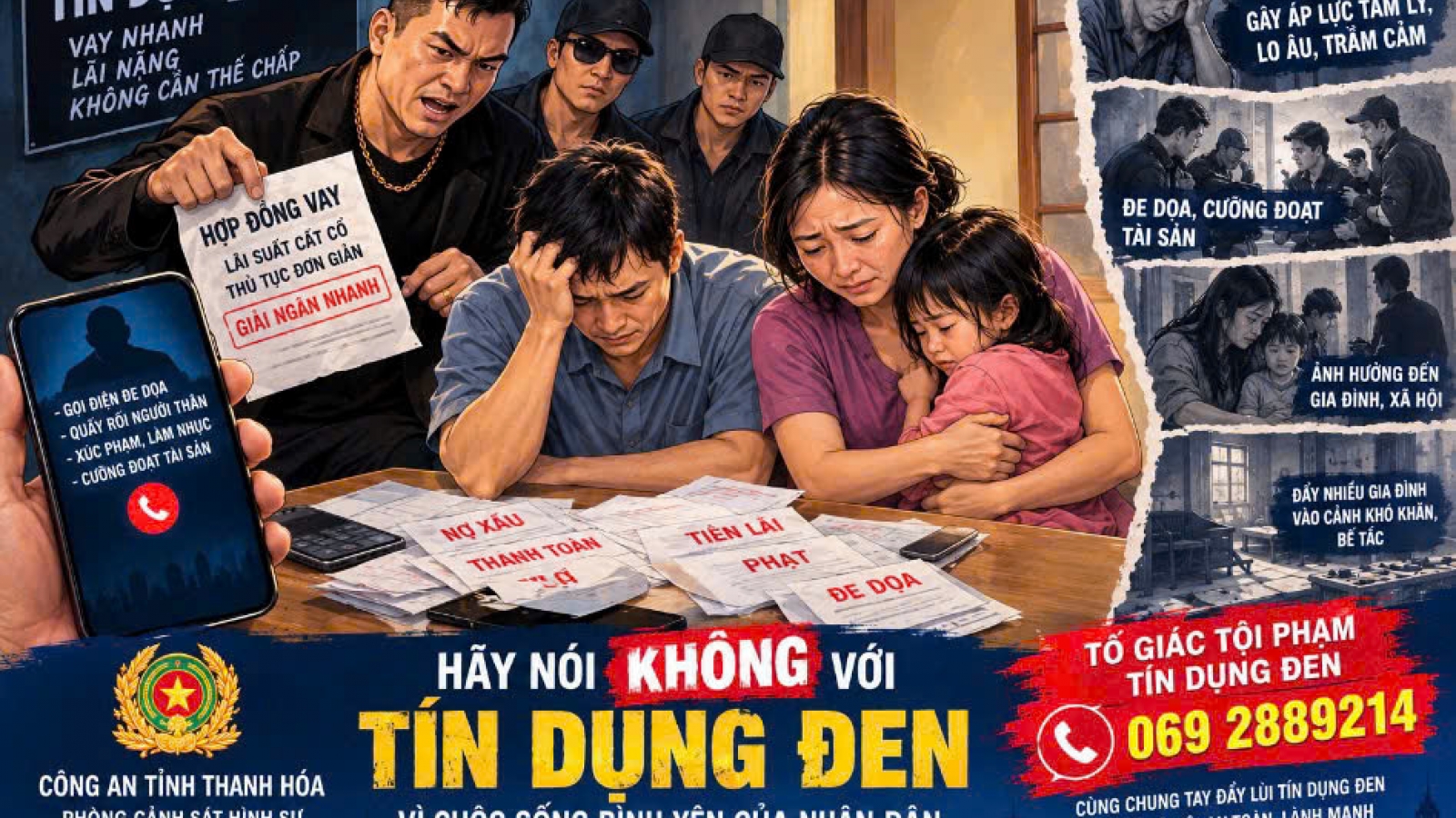 Khởi tố 11 đối tượng cho vay lãi nặng, thu lợi bất chính hàng tỷ đồng