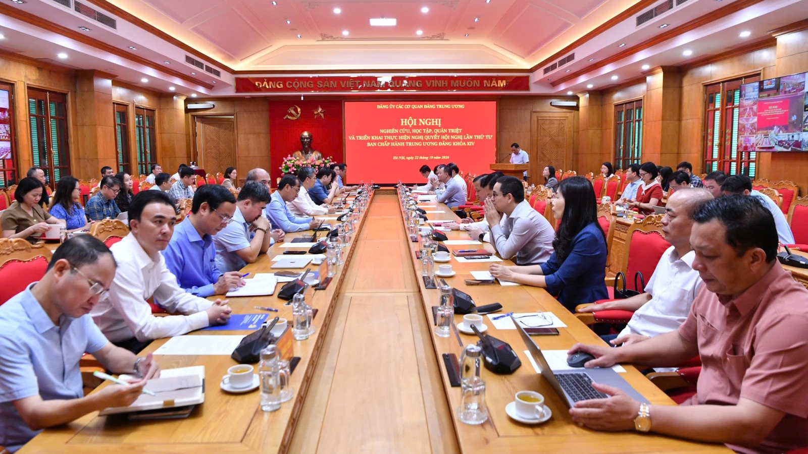 Đảng ủy các cơ quan Đảng Trung ương quán triệt, triển khai Nghị quyết Trung ương 4