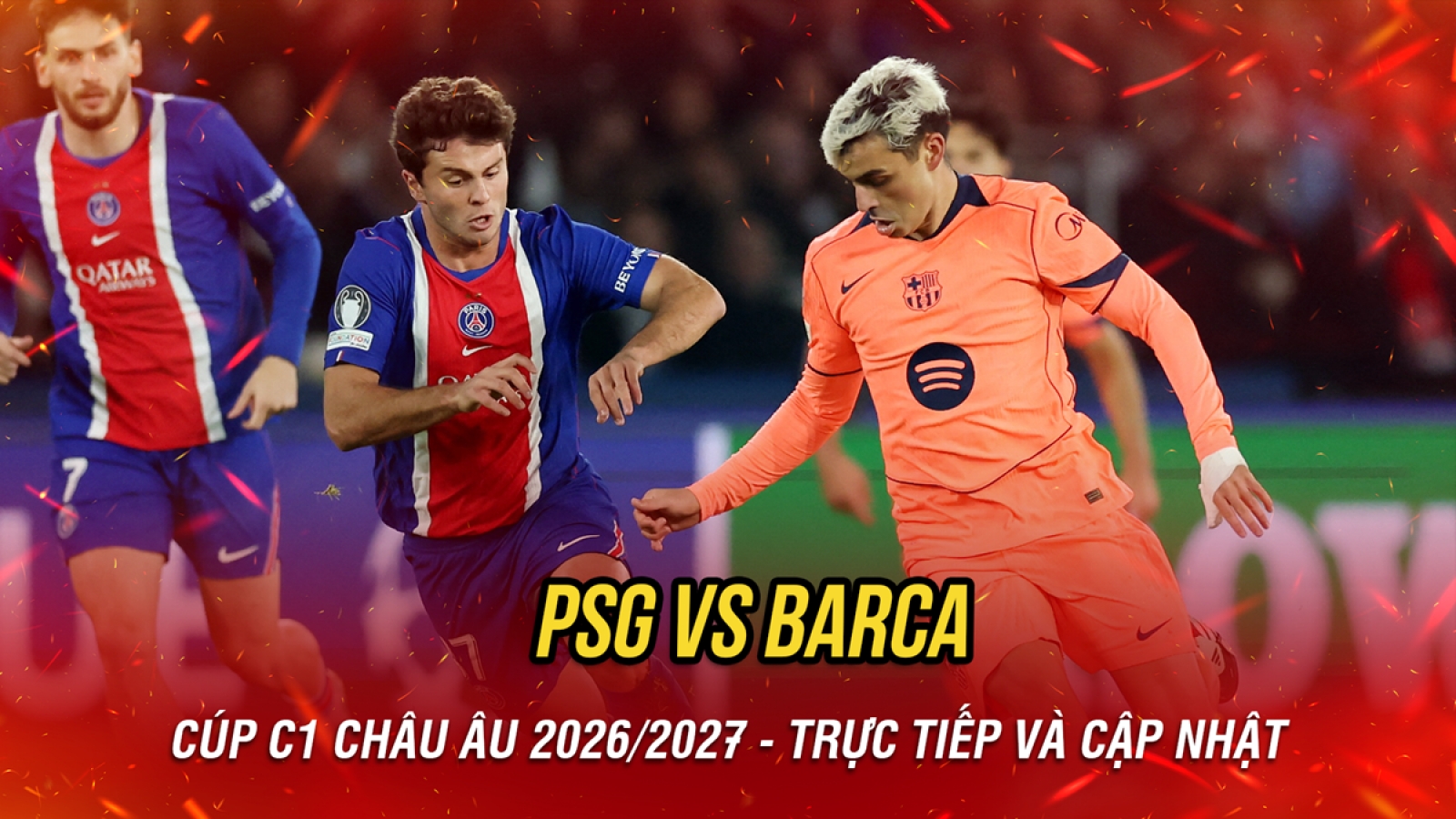 Trực tiếp PSG 1-1 Barca Cúp C1 châu Âu: Đội khách gỡ hòa