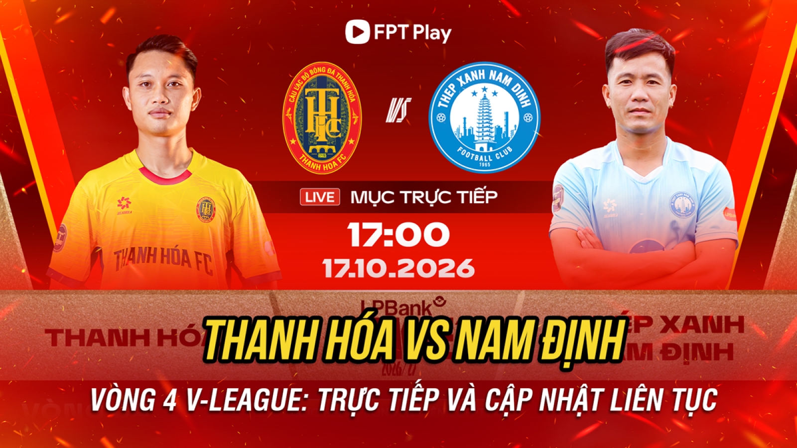 Trực tiếp Thanh Hóa 0-0 Nam Định: Chủ nhà tiếp đà thăng hoa?