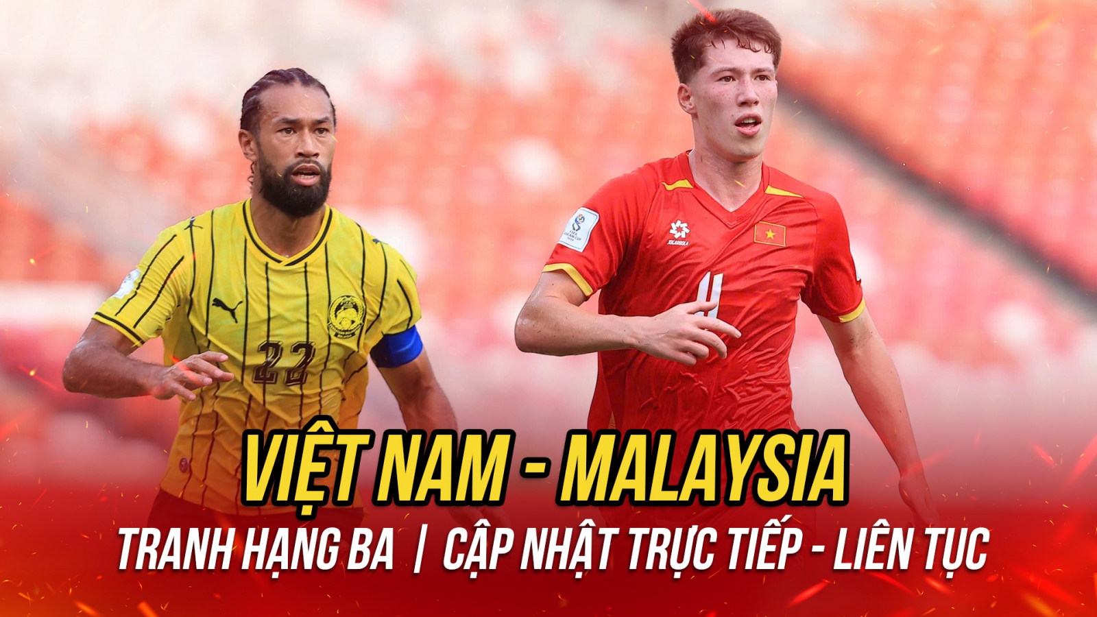 Trực tiếp Việt Nam 0-0 Malaysia: Hai Long và Khoa Ngô suýt ghi bàn