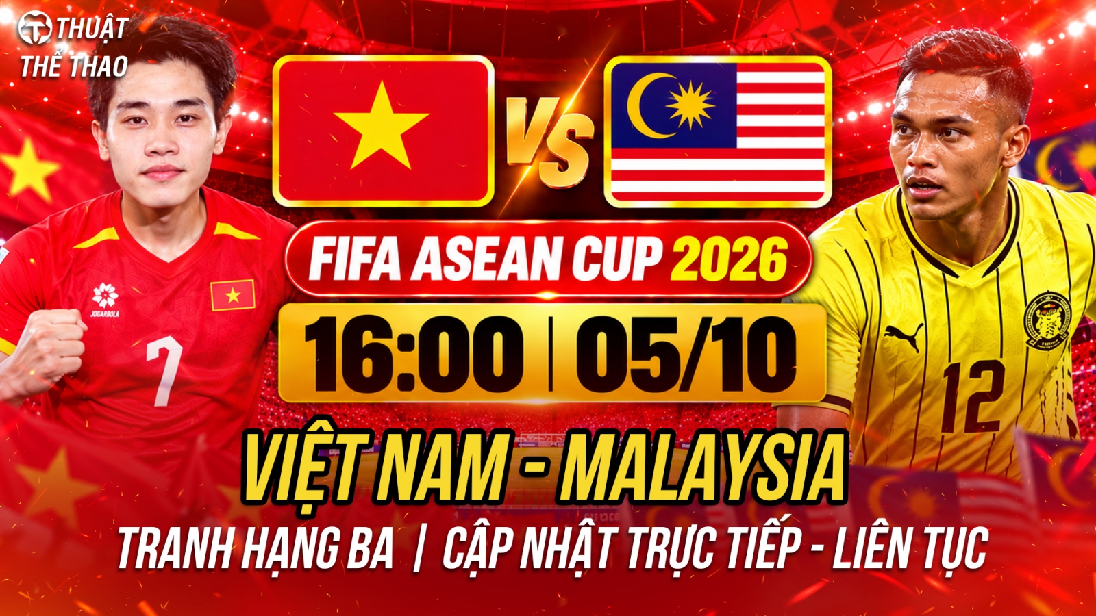 Trực tiếp Việt Nam - Malaysia FIFA ASEAN Cup 2026: Đình Bắc tỏa sáng?