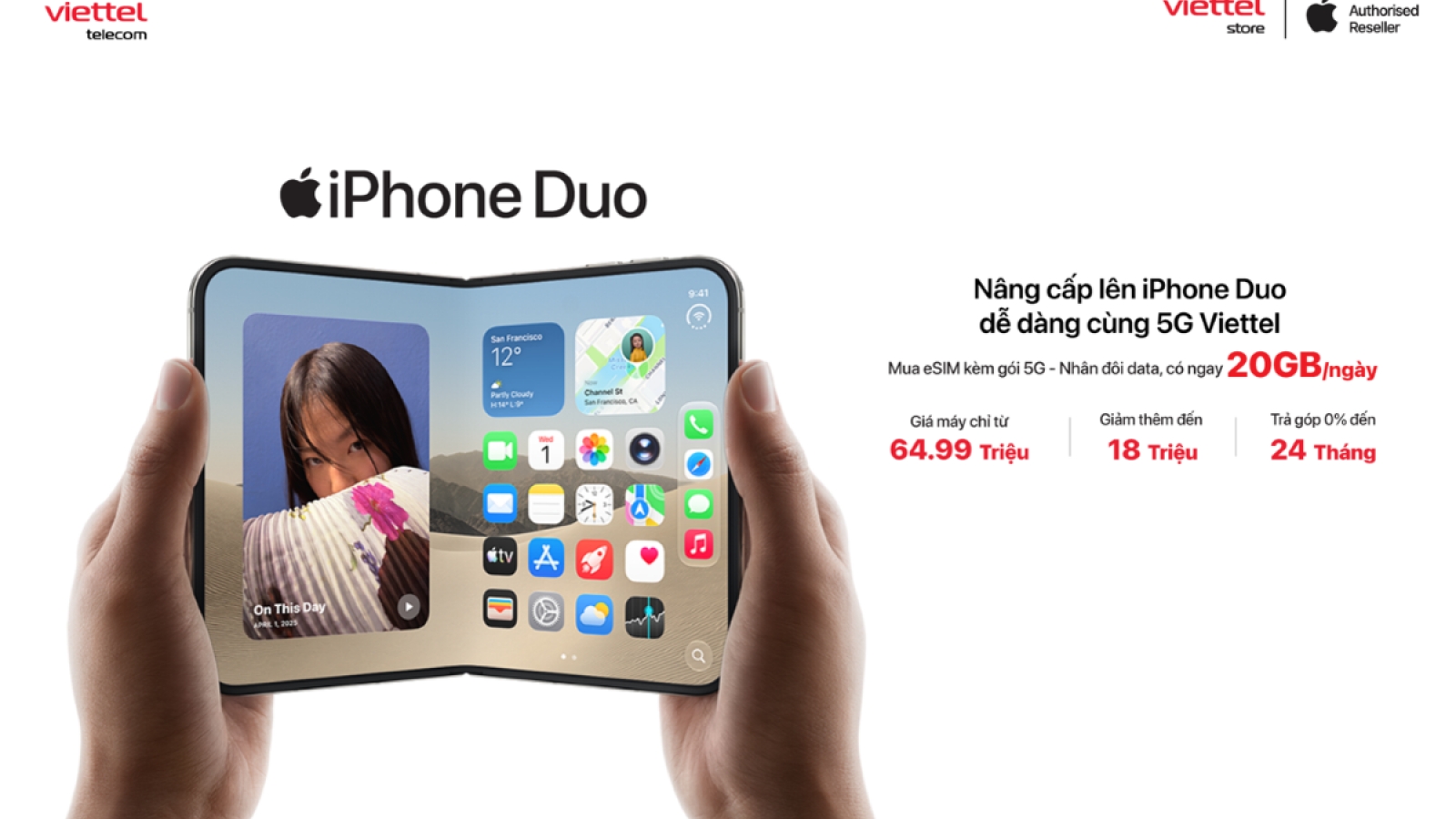 "Duo" đúng nghĩa: Mua eSIM Viettel, nhân đôi data mỗi ngày