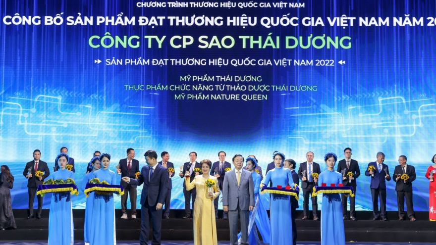 Sao Thái Dương được vinh danh tại lễ công bố Thương hiệu quốc gia 2022
