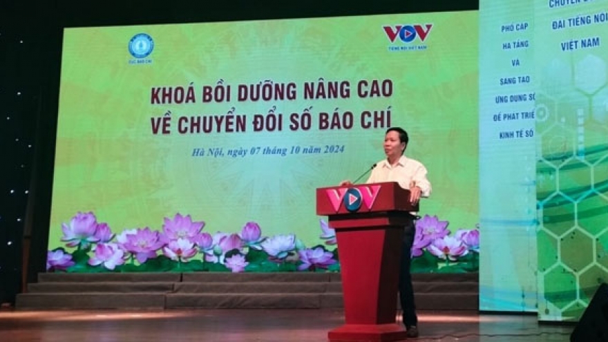 VOV tổ chức bồi dưỡng nâng cao về chuyển đổi số báo chí cho cán bộ, phóng viên