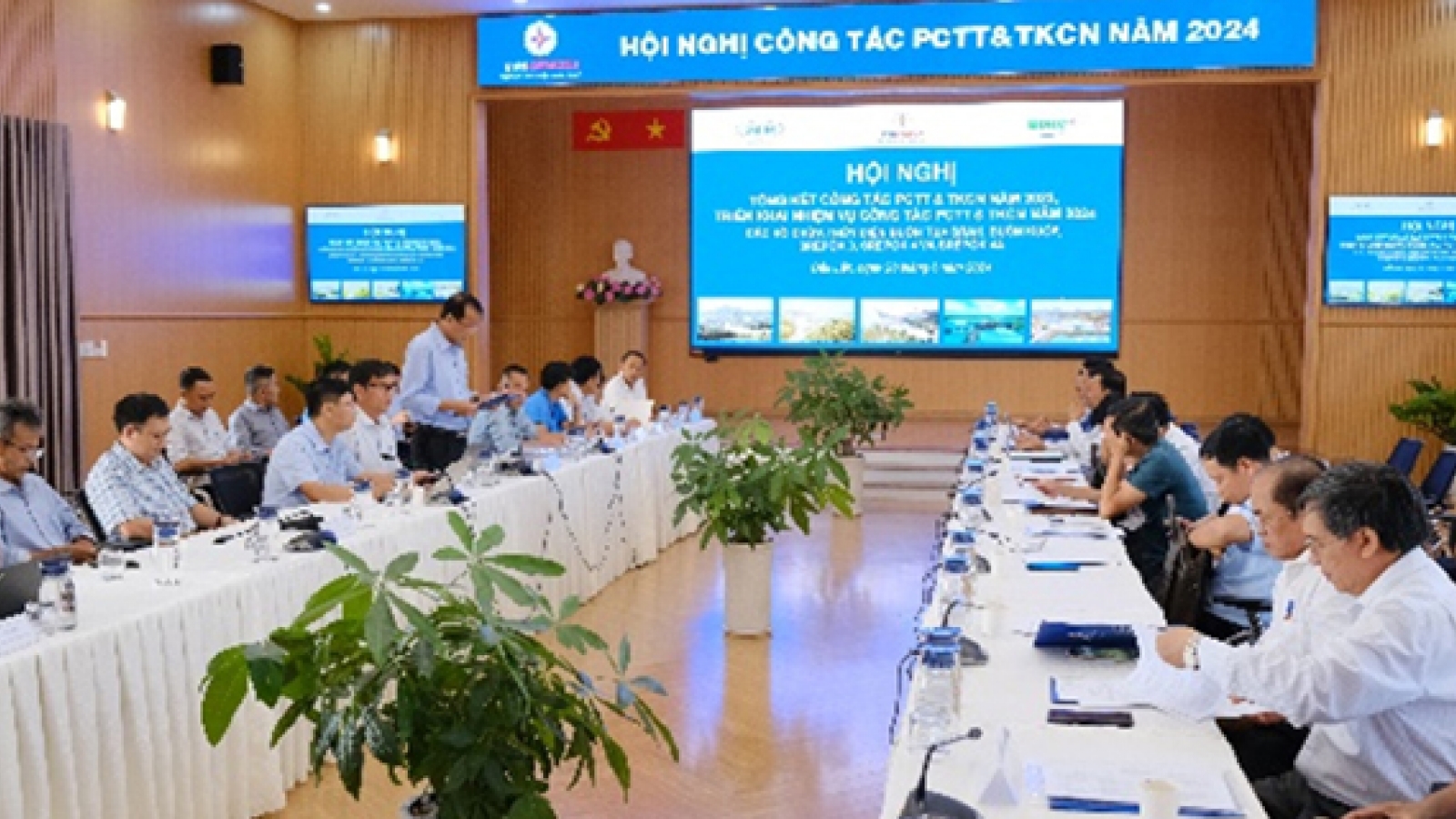 Công ty Thủy điện Buôn Kuốp phối hợp tổ chức Hội nghị công tác PCTT & TKCN năm 2024
