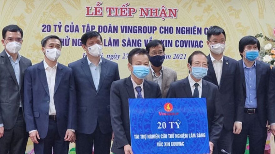 Vingroup tài trợ 20 tỷ đồng cho nghiên cứu thử nghiệm lâm sàng vắc-xin COVIVAC