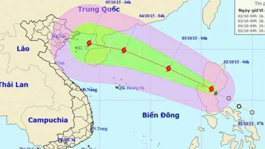 Tropical storm Mujigae enters East Sea