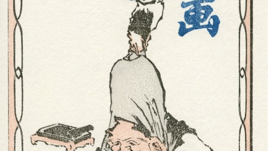 Japanese manga art on display