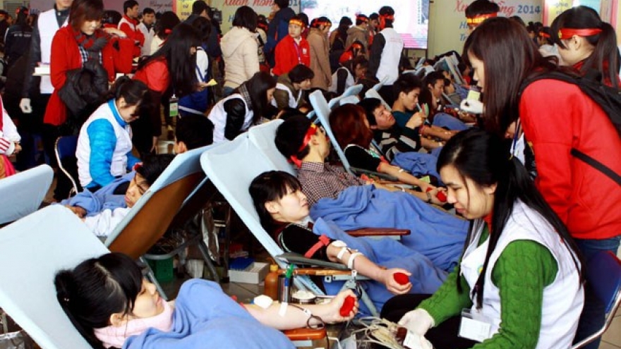 120,000 units of blood from donors expected in April