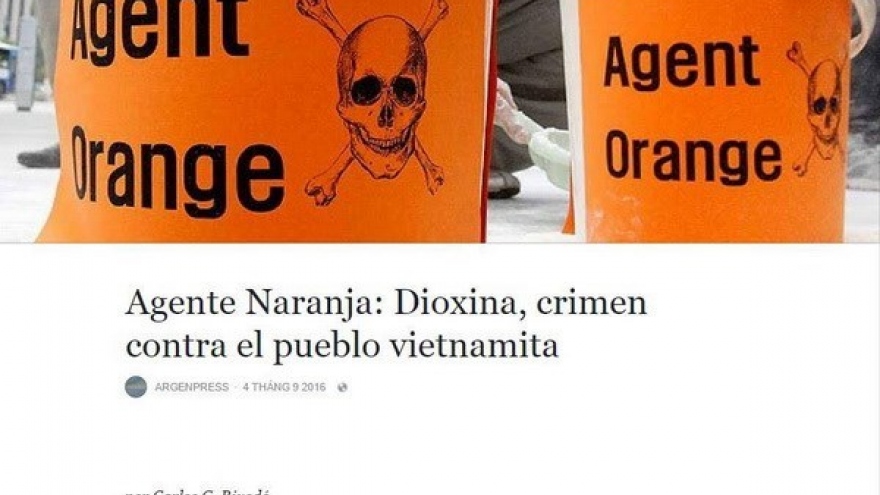 Argentine media highlights consequences of AO/dioxin in Vietnam