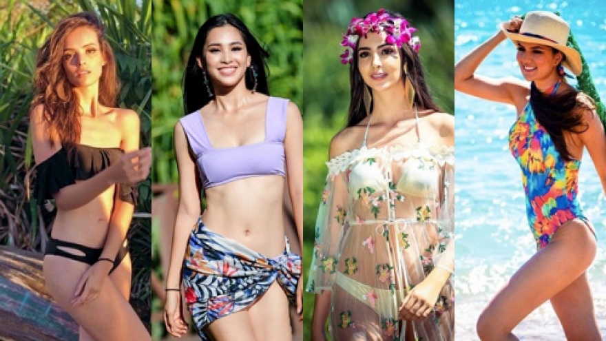Tieu Vy poses for Miss World 2018 swimsuit photoshoot 