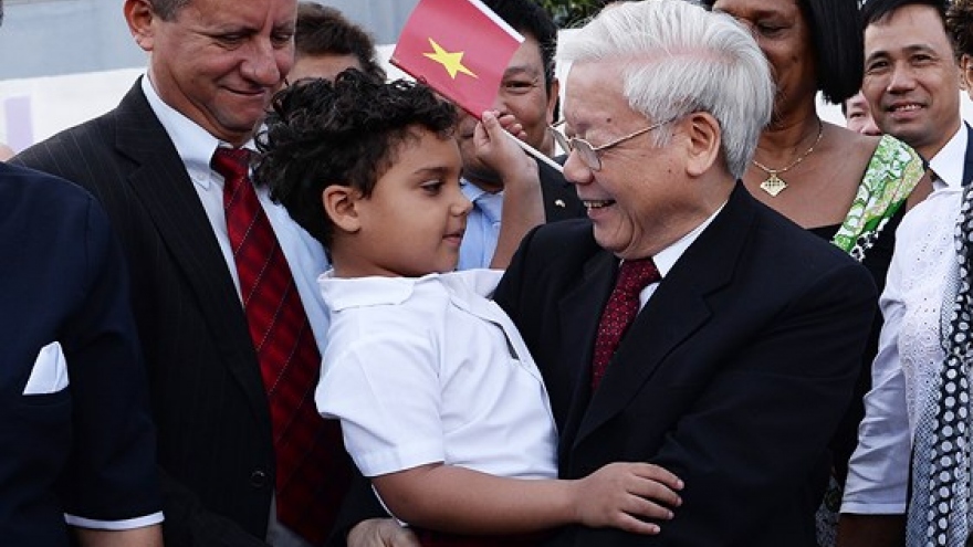 Photos featuring Party leader Nguyen Phu Trong’s activities in Cuba