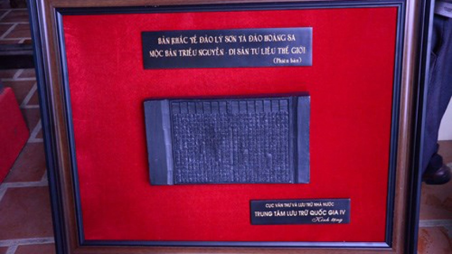 Quang Ngai receives Nguyen Dynasty’s woodblock