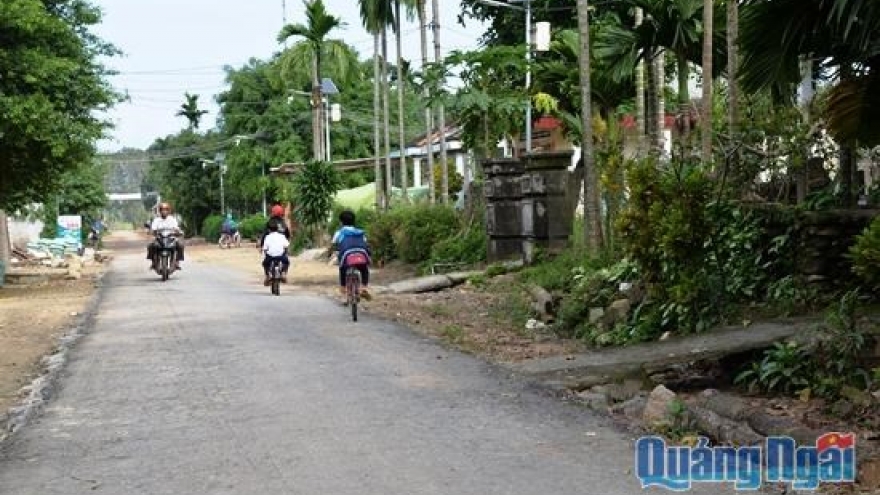 Quang Ngai’s first mountainous commune named new-style rural area